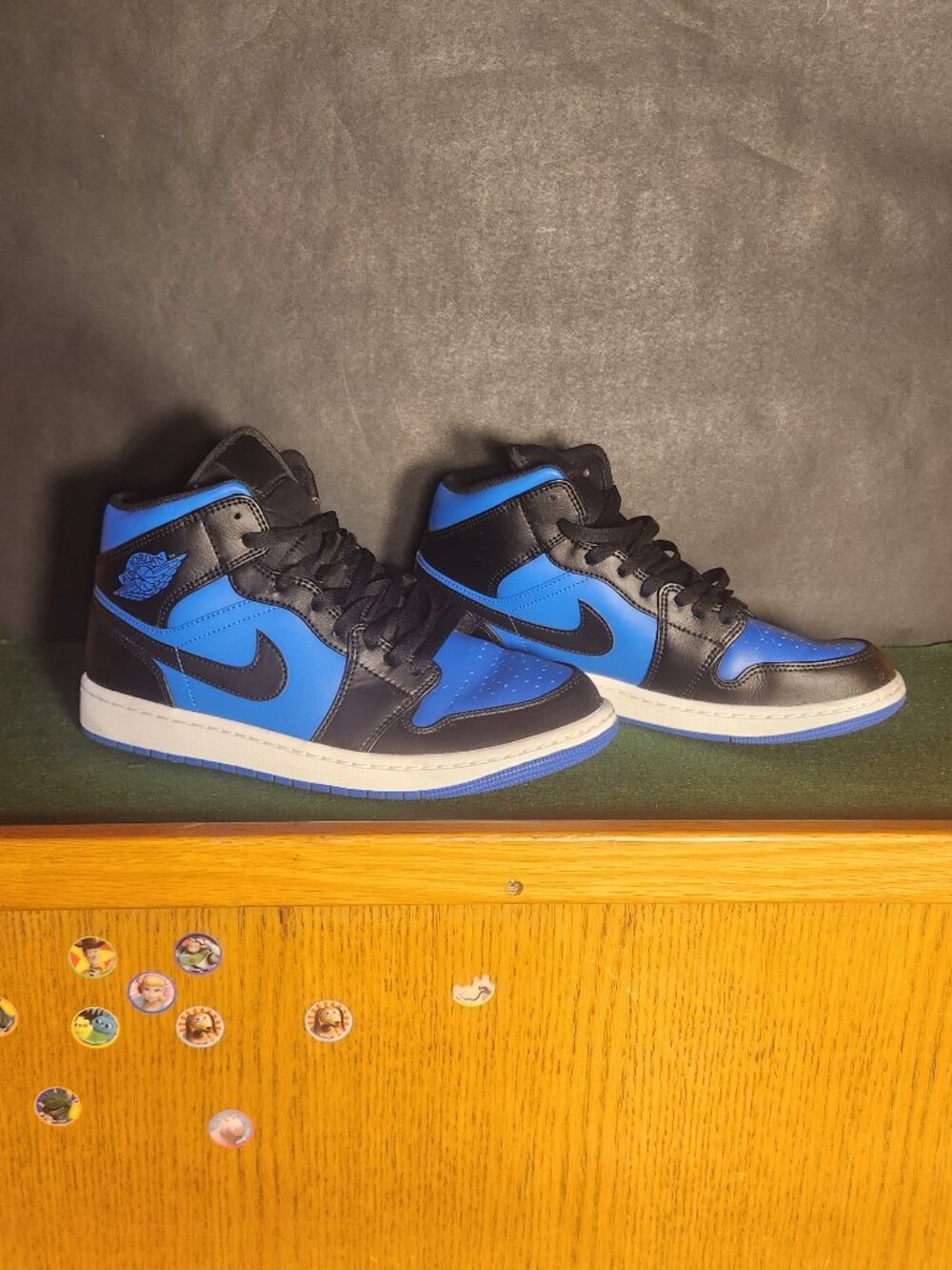 Size 9 - Air Jordan 1 Mid Black Hyper Royal
